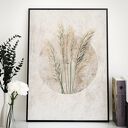Plakat Boho z Trawami 50x70 cm (2-0152) - elegancki Japandi