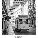 Plakat Lizbona, tramwaj, czarno białe miasto 30x40 cm (2 0907)