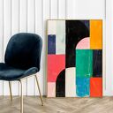 Kolorowa geometryczna abstrakcja - plakat 50x70 cm B2