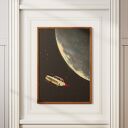 Plakat Moon Ride - Kolaż Fine Art A3