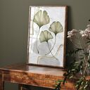 Zestaw plakatów 2 szt. 61x91 cm - liście miłorzębu (abstrakcja botaniczna)