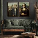 Zestaw plakatów 50x70 cm Mona Lisa - elegancka grafika do salonu