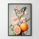 Plakat botaniczny kolaż 61x91 cm - do salonu