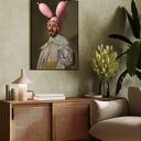 Plakat Pink Bunny 40x50 cm - niekonwencjonalna dekoracja na ścianę