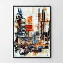 Abstrakcja Town 61x91 cm - plakat