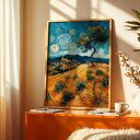 Zestaw 4 plakatów 50x70 cm w stylu Van Gogha - włoskie pejzaże