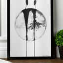 ręcznie malowany, plakat A3, grafika 30x40, obraz taniec