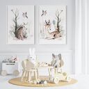 Zestaw plakatów leśnych - format 40x50 cm