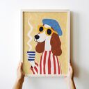 Plakat Francuski piesek - format 30x40 cm