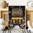 Plakat Świąteczny Paryż 61x91 cm - elegancka dekoracja na święta
