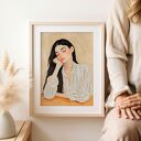 Plakat Portret dziewczyny - format 30x40 cm