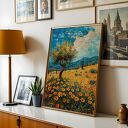 Zestaw plakatów 4x 30x40 cm w stylu Van Gogha - włoski pejzaż (set222)