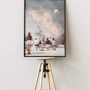 Plakat minimalistyczny Perła - Kolaż Fine Art A3