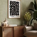 Plakat biało-czarny Bauhaus - geometria, format 61x91 cm