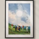 Plakat Klify Seven Sisters - Kolaż Fine Art