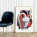 Plakat obraz Abstract Demuth B2 50x70 cm do salonu