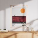 Plakat Polska - kolaż minimalistyczny A3 29,7 x 42 cm