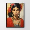 Portret kobiety - plakat 50x70 cm do wnętrza domu