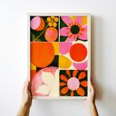 Plakat Kwiaty mix - format A4 (21x29,7 cm)
