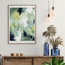 Zielony nowoczesny plakat - obraz abstrakcyjny - giclee print 40x53 cm "Green