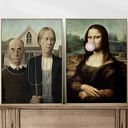 Zestaw plakatów Sztuka Mona Lisa 30x40 cm