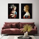 Zestaw 2 plakatów Sztuka - Dama z łasiczką i Jane Doe 50x70 cm