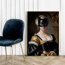 Plakat Batwoman 30x40 cm - kobieta portret w stylu malarstwa