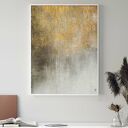 Plakat 40x50 cm - minimalistyczna abstrakcja ze złotem