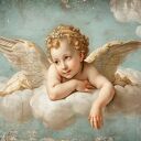 Anioły i cherubinki - zestaw 2 plakatów 91x61 cm bez ram