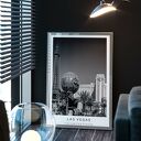 Plakat czarno-biały Las Vegas 40x50 cm (8-2-0012)