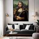 Plakat Mona Lisa w kwiatach - format 61x91 cm