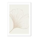 Plakat Minimalistyczna Natura Boho II 40x50 cm - rysunek liścia