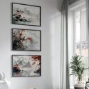 Zestaw 3 plakatów 50x70 cm - japońskie pejzaże