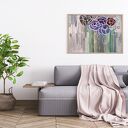 Plakat A2 Peonie - nowoczesny kwiatowy obraz