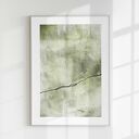 Zestaw 3 plakatów 50x70 cm w kolorze zieleń - mid century modern abstrakcja