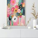 Tryptyk: zestaw 3 plakatów 50x70 cm Kwiaty w kolorach (set201)