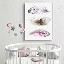 Plakat boho z piórkami 50x70 cm B2