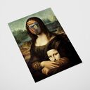 Plakat „Krzyk Mona Lisy” - format A4, Da Vinci