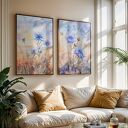 ZESTAW PLAKATÓW 2cz 40x50 cm Delikatne chabry (set219)