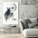 Plakat obraz wilk 50x70 cm B2