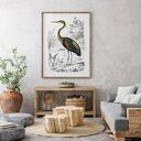 Plakat vintage z ptakiem 30x40 cm - Hogstudio