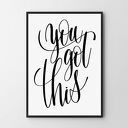 Plakat cytat - You got this 30x40 cm