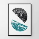 Świąteczna abstrakcja - plakat świąteczny 30x40 cm