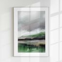 Zestaw 2 plakatów 50x70 cm - abstrakcja i pejzaż, które odświeżą wnętrze