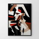 Plakat Abstrakcja z profilu 30x40 cm - nowoczesny akcent do Twojego wnętrza