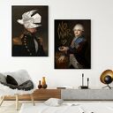 Zestaw plakatów Sztuka - format 50x70 cm (2 sztuki) - czarno-biały Hogstudio