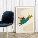 Plakat Jamnik pies - format 61x91 cm