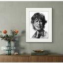 PLAKAT - MICK JAGGER - SERIA IKONY (A3) - wykonany z oryginalnego rysunku, prezent