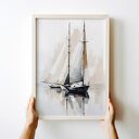 Plakat ilustracja Żagle - format 40x50 cm