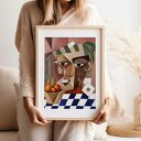 Plakat Portret abstrakcyjny - format 30x40 cm a la Picasso